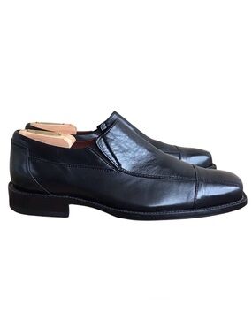 Johnston & Murphy Black Leather Loafers